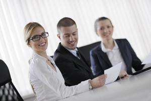 business people in a meeting at office photo