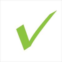 checkmark or confirm icon button. Checkmark icon, vector on white background