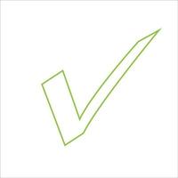 checkmark or confirm icon button. Checkmark icon, vector on white background