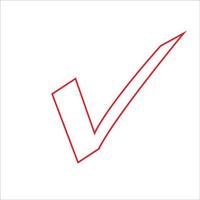 checkmark or confirm icon button. Checkmark icon, vector on white background