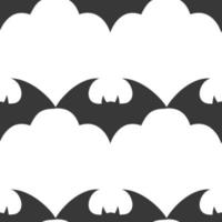PrintHalloween flying bat.  Vampire vector bat. Dark silhouette of bats flying in a flat style. Seamless pattern. Halloween background.