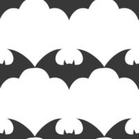 PrintHalloween flying bat.  Vampire vector bat. Dark silhouette of bats flying in a flat style. Seamless pattern. Halloween background.