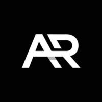 Letter AR Geometric Modern Business Logo vector
