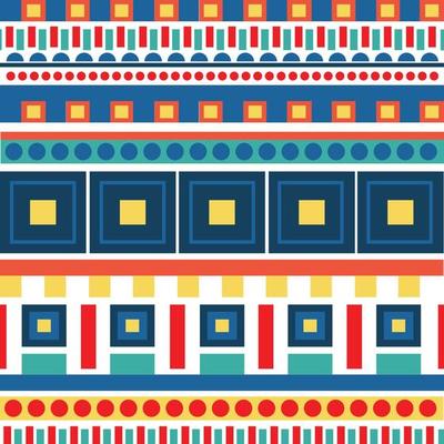 Colorful geometric pattern design vector