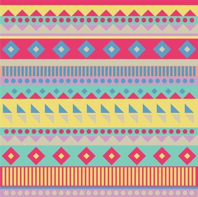 Colorful geometric pattern design vector