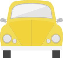 Retro car icon, flat illustration vector