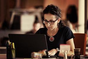 startup business, woman  working on laptop photo