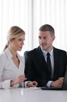 business people in a meeting at office photo