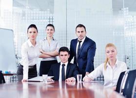 business people in a meeting at office photo