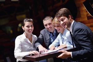 business people in a meeting at office photo