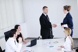 business people in a meeting at office photo