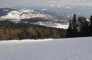 vista del paisaje de invierno foto