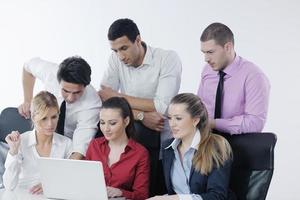 grupo de personas de negocios en reunión foto