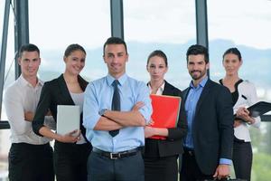 business people group in a meeting at office photo