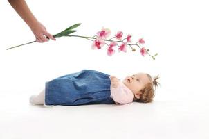 baby flower view photo