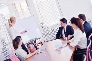 business people in a meeting at office photo