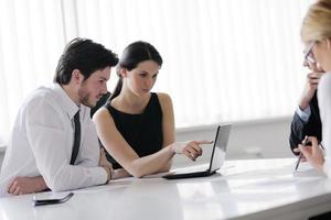 business people in a meeting at office photo