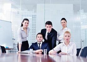 business people in a meeting at office photo