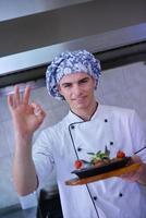 Chef preparing food photo