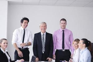 grupo de personas de negocios en reunión foto