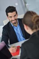 business people in a meeting at office photo