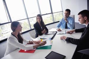 business people in a meeting at office photo