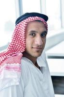 arab business man at bright office photo