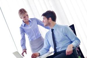 business people in a meeting at office photo