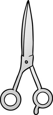 cartoon barber scissors