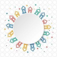 Ramadan Kareem greeting card background vector