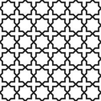 Background with seamless pattern in islamic style vector