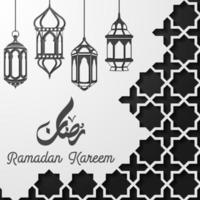 Ramadan Kareem greeting card background vector