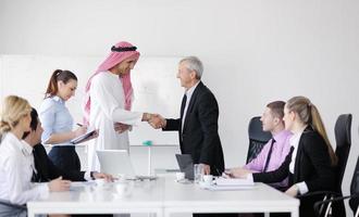 Arabic business man at meeting photo