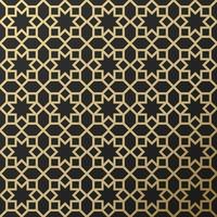 Background with seamless pattern in islamic style vector