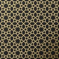 Background with seamless pattern in islamic style vector