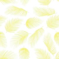 Seamless pattern with colorful isolated palm leaves background vector