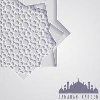 Ramadan Kareem greeting card background vector