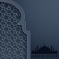 Ramadan Kareem greeting card background vector