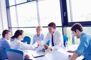 business people in a meeting at office photo