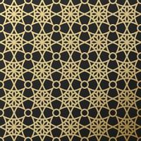 Background with seamless pattern in islamic style vector