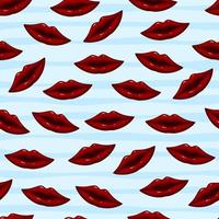 labios rojos de patrones sin fisuras