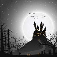 Halloween night background vector