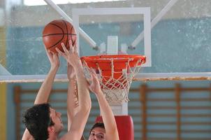 vista del juego de baloncesto foto