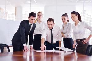 business people in a meeting at office photo