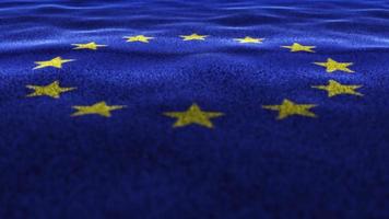Europa textiel loopbaar vlag animatie video