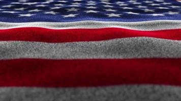 Animation der US-Textilflagge video