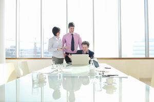 group of business people at meeting photo