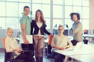 Portrait of a business team At A Meeting photo