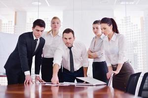 business people in a meeting at office photo