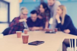 startup business team on meeting at modern office photo